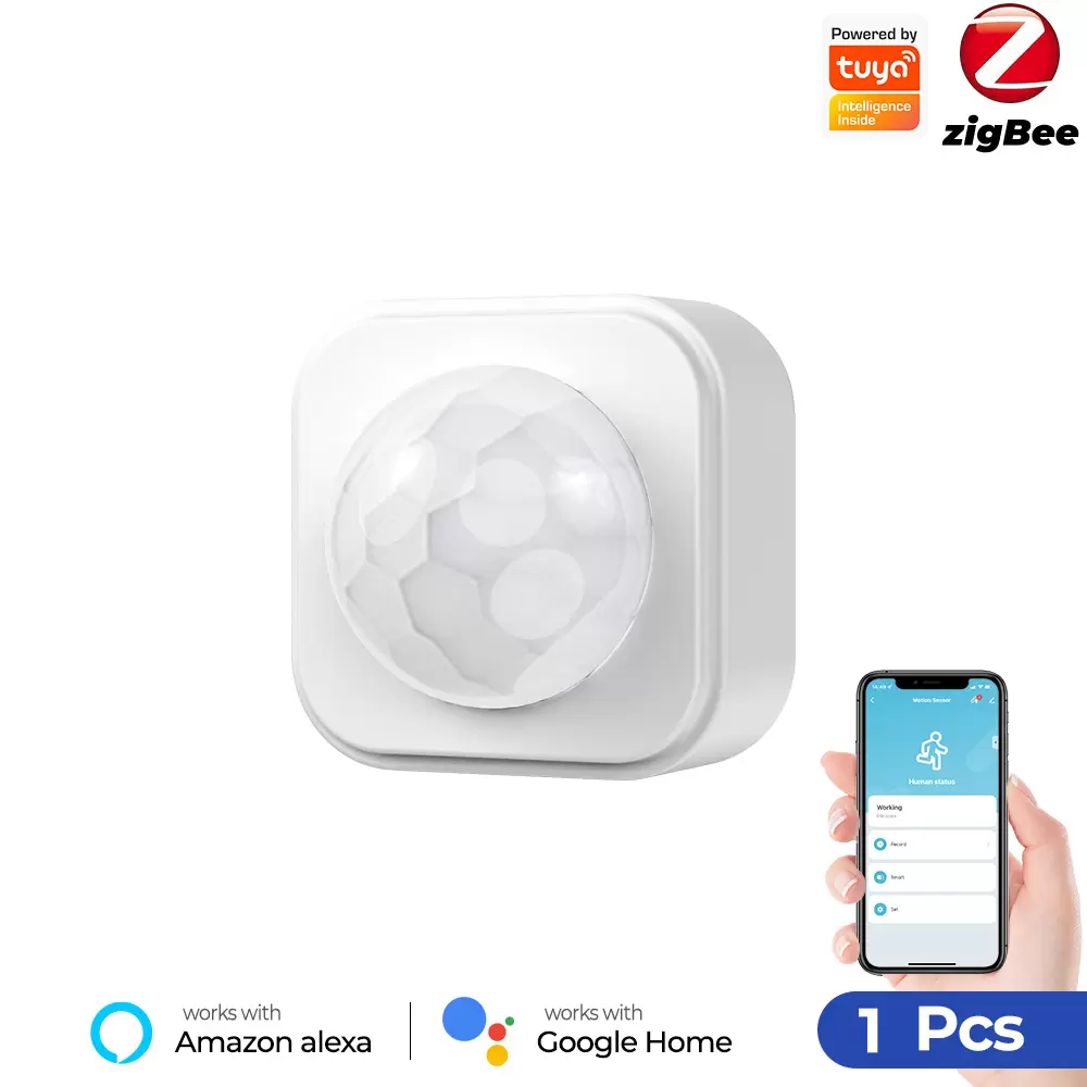 Tuya Zigbee Smart PIR Motion Sensor – Human Body Detector with App Automation, Linkage Control & Alarm System - Image 2