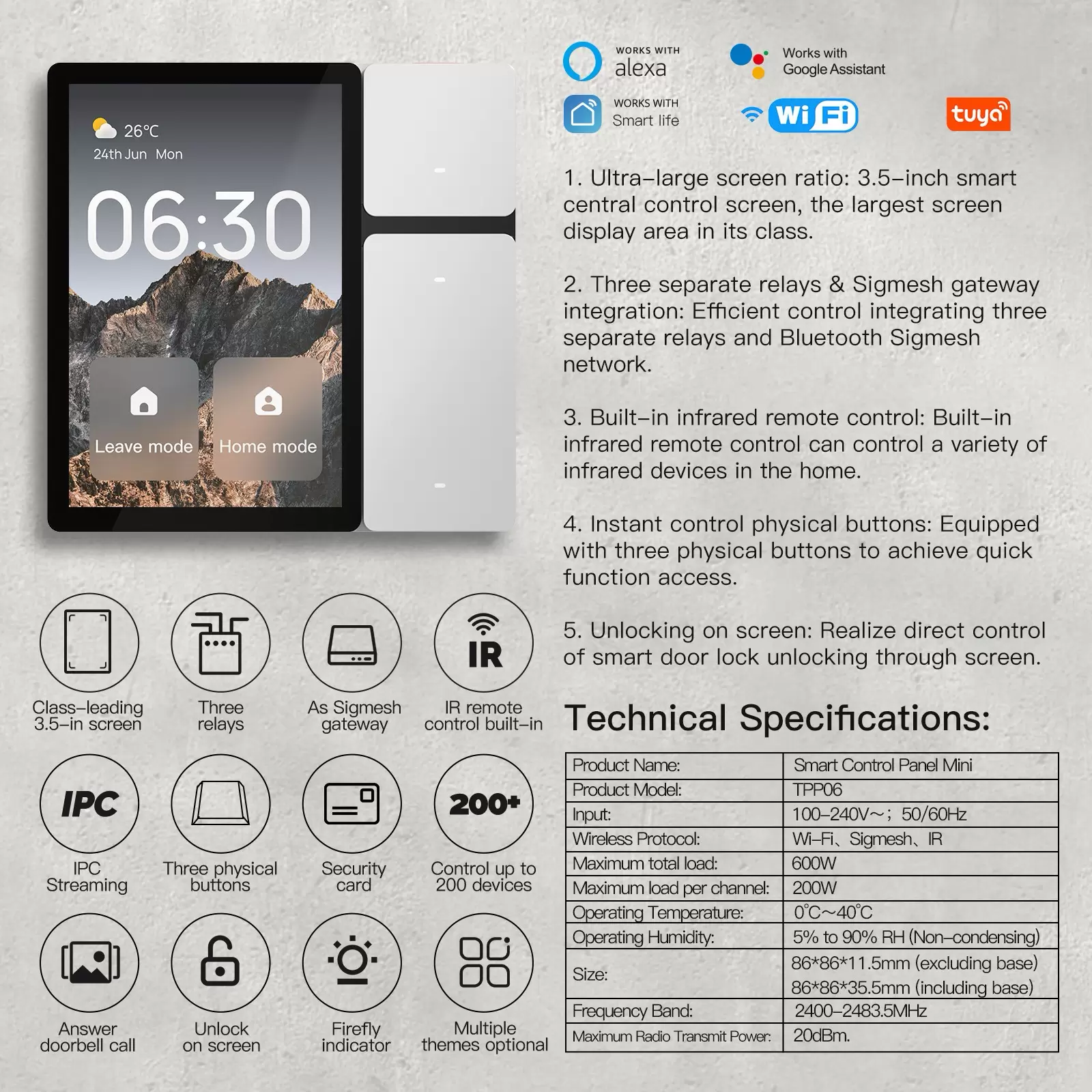 3.5 inch Smart Center Control Panel - Image 7