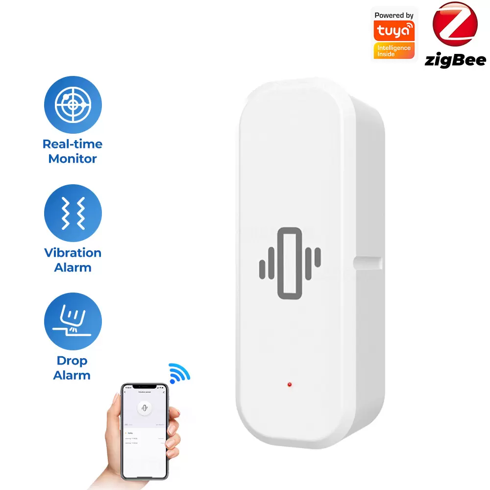 Zigbee Vibration & Tilt Sensor – Tuya Smart, Remote App Control, Easy Installation - Image 2