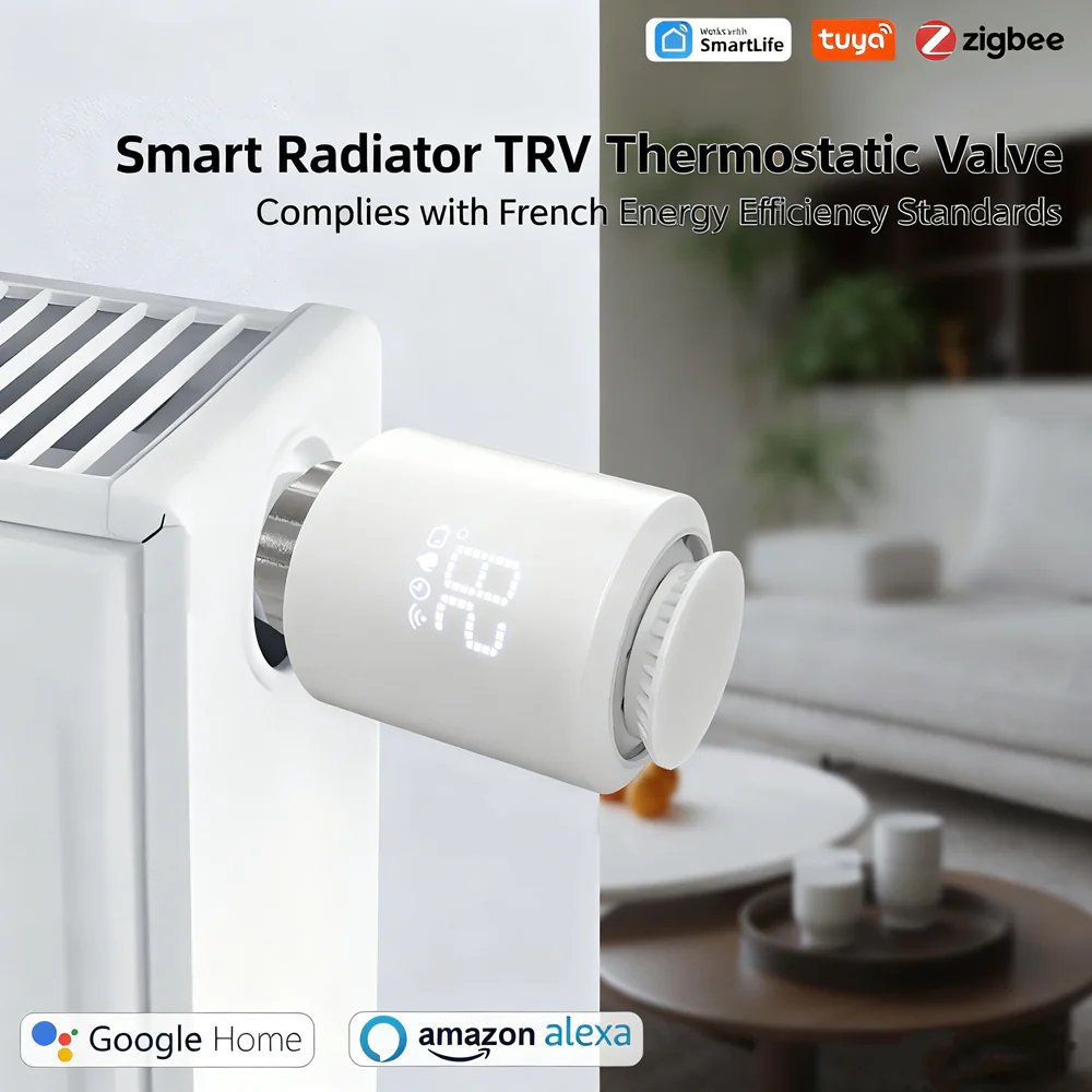 Tuya ZigBee Smart Radiator Valve – Intelligent Thermostat with APP Control